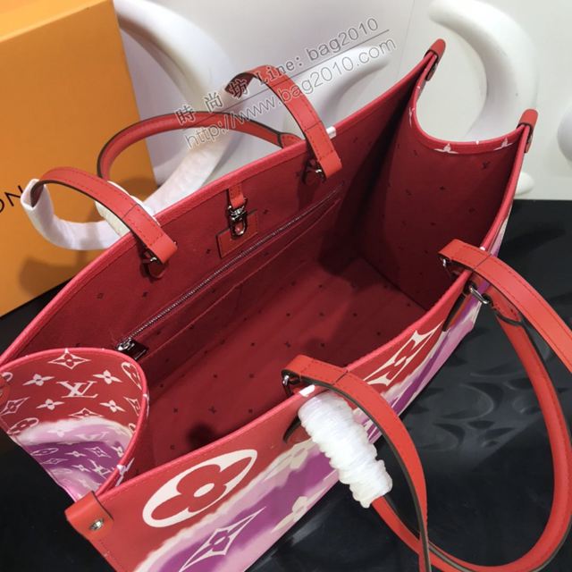 LV包 lv女包 Onthego大號Tote包 LVEscale系列 2020夏季新款 清新海灘意趣購物包 LV購物袋  ydh3480
